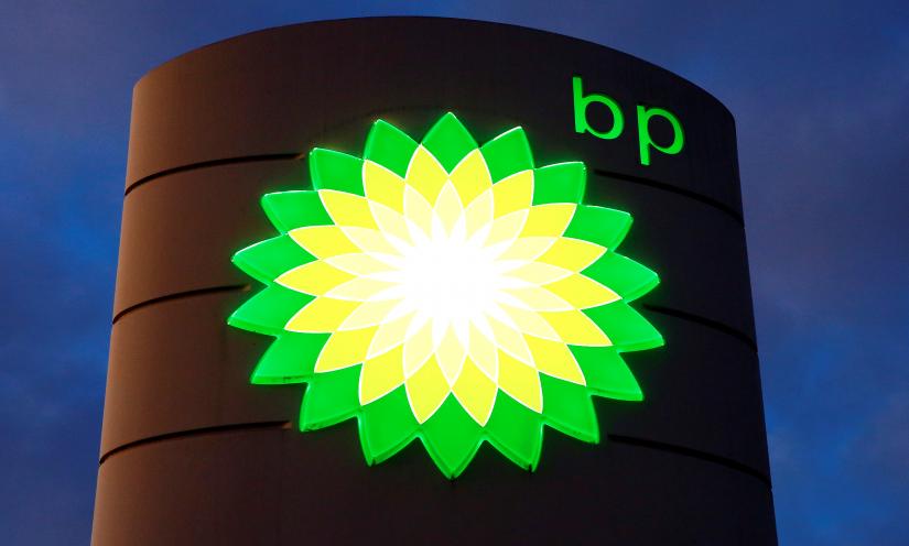 The logo of BP is seen at a petrol station in Kloten, Switzerland October 3, 2017. REUTERS/File Photo