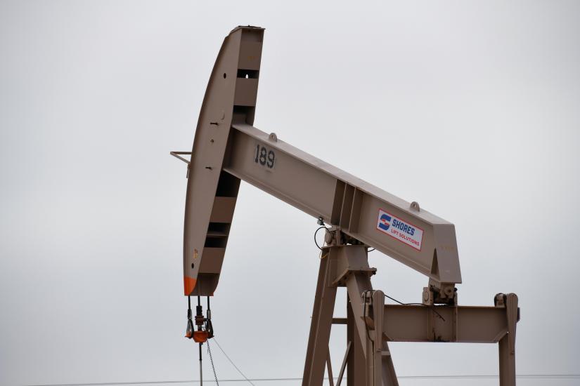 A pump jack operates in the Permian Basin oil and natural gas production area near Odessa, Texas, U.S., February 10, 2019. REUTERS