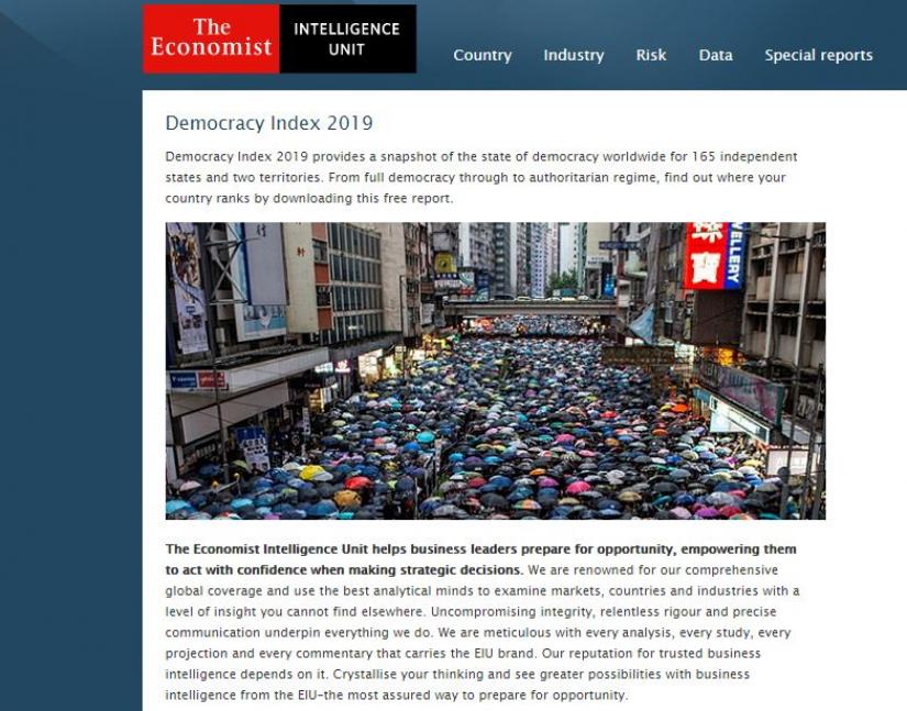 EIU Democracy Index:2019