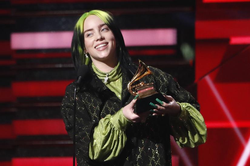 62nd Grammy Awards - Show - Los Angeles, California, U.S., January 26, 2020 - Billie Eilish accepts the award for Best New Artist. REUTERS