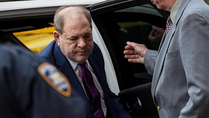 Film producer Harvey Weinstein arrives at New York Criminal Court for his sexual assault trial in the Manhattan borough of New York City, New York, US, Jan 27, 2020. REUTERS
