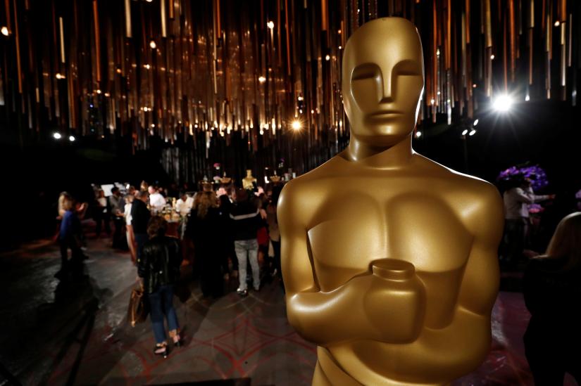 An Oscar statue is pictured during a media preview of this year`s Academy`s Governors Ball in Los Angeles, California, U.S., January 31, 2020. REUTERS