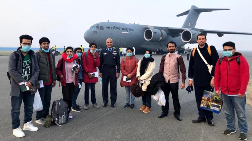 Twenty-three Bangladeshi Nationals were evacuated from China’s Wuhan city on a special Indian flight, Indian High Commission said in a Facebook post. Photo: Collected