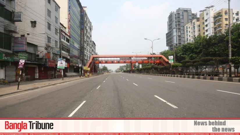The streets of Dhaka are nearly empty, the city devoid of its usual hubbub after the government shut down all public modes of communication in a bid to curb the spread of the coronavirus infection.